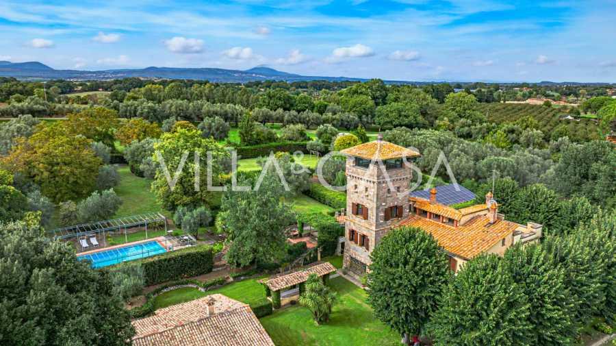 Mansión de lujo junto al lago Bracciano.