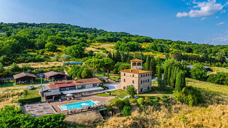 Un pequeño castillo de la época medieval en Terni.