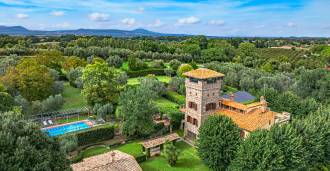 Mansión de lujo junto al lago Bracciano.